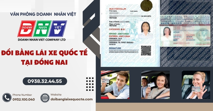 Đổi bằng lái xe quốc tế tại Đồng Nai
