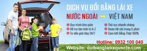Hướng dẫn thủ tục đổi bằng lái xe Singapore sang Việt Nam qua mạng, cấp tốc, giá rẻ - Hotline/ Zalo/ Viber: 0932 100 040