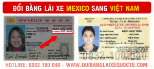 Hướng dẫn cấp đổi bằng lái xe Mexico sang Việt Nam cấp tốc - Hotline/ Zalo/ Viber: 0932.100.040
