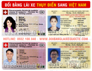 Địa chỉ chuyển đổi bằng lái xe Thụy Điển sang Việt Nam cấp tốc qua mạng - Hotline/ Zalo/ Viber: 0932.100.040