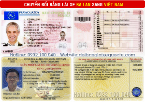 Đăng ký đổi bằng lái xe Ba Lan sang Việt Nam qua mạng, cấp tốc - Hotline: 0932.100.040