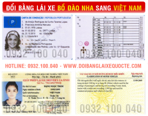 Hướng dẫn đổi bằng lái xe Bồ Đào Nha sang Việt Nam qua mạng - Hotline/ Zalo/ Viber: 0932.100.040