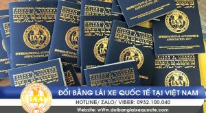 Đổi bằng lái xe ô tô b2 sang quốc tế
