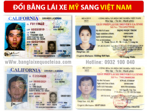 Hướng dẫn quy trình, thủ tục đổi giấy phép lái xe Mỹ sang Việt Nam qua mạng