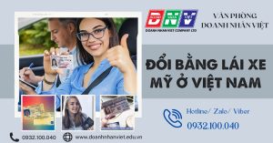 Đổi bằng lái xe Mỹ ở Việt Nam