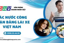 Các nước công nhận bằng lái xe Việt Nam