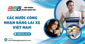 Các nước công nhận bằng lái xe Việt Nam