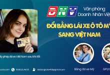 Đổi bằng lái xe ô tô Mỹ sang Việt Nam