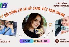 Đổi bằng lái xe Mỹ sang Việt Nam online