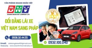 Đổi bằng lái xe Việt Nam sang Pháp
