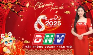 Chúc mừng năm mới 2025 văn phòng Doanh Nhân Việt