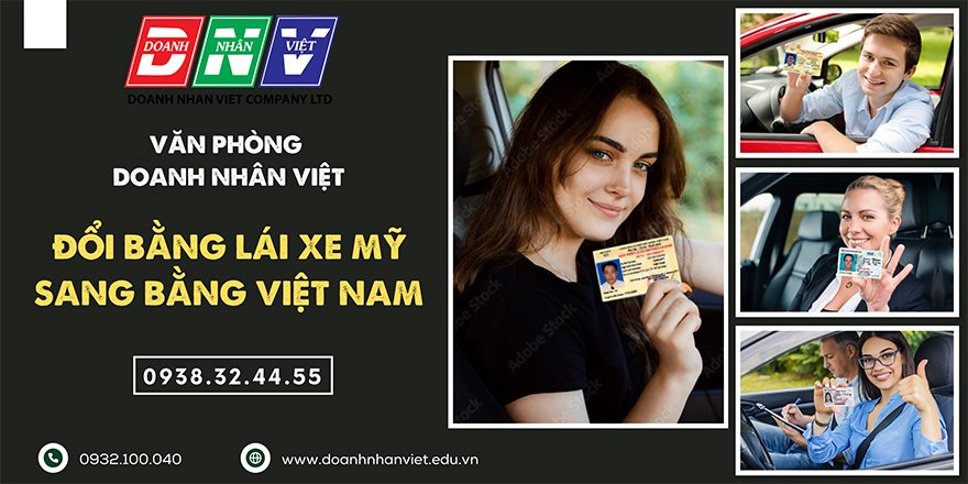 Đổi bằng lái xe Mỹ sang bằng Việt Nam
