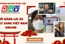 Đổi bằng lái xe Nhật sang Việt Nam online