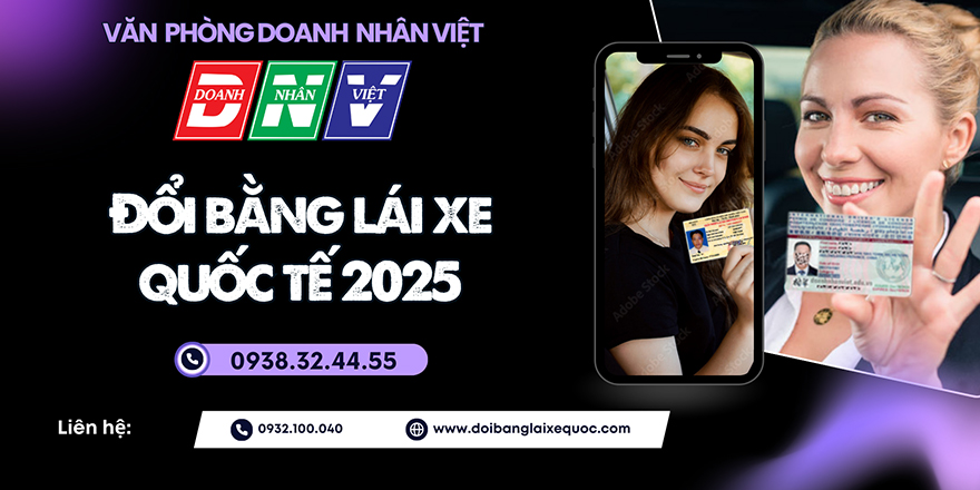Đổi bằng lái xe quốc tế 2025