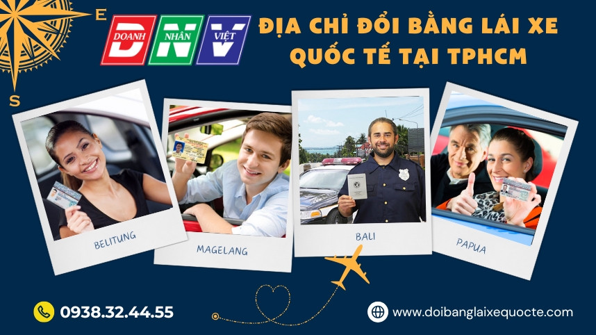 Địa chỉ đổi bằng lái xe quốc tế tại TPHCM