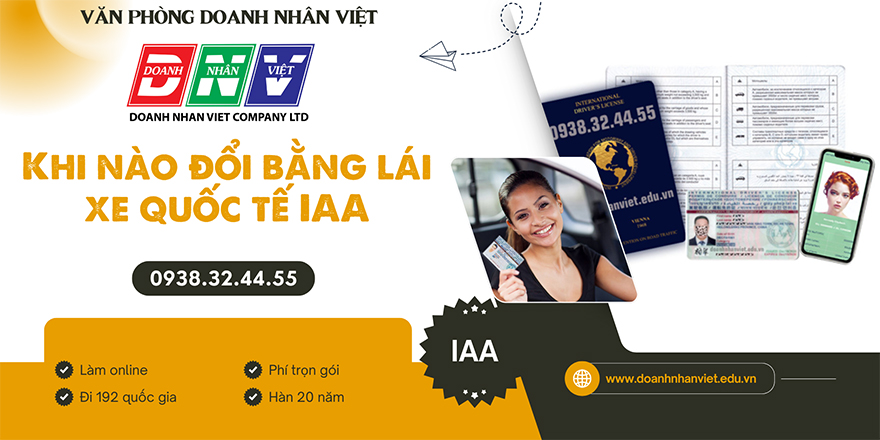Khi nào đổi bằng lái xe quốc tế IAA