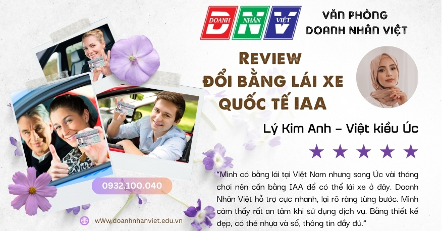 Review đổi bằng lái xe quốc tế IAA
