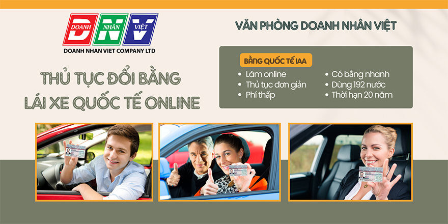 Thủ tục đổi bằng lái xe quốc tế online