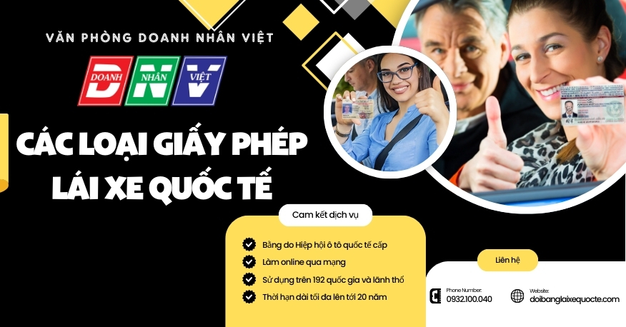 Các loại giấy phép lái xe quốc tế