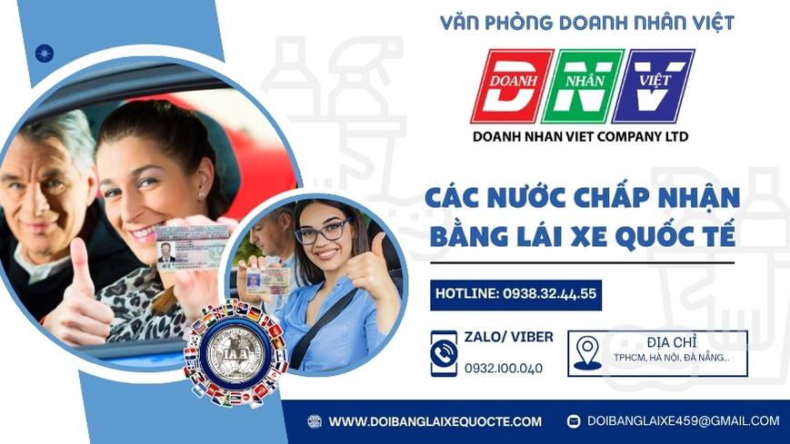 Các nước chấp nhận bằng lái xe quốc tế