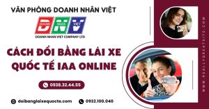 Cách đổi bằng lái xe quốc tế IAA online