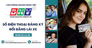 Số điện thoại đăng ký đổi bằng lái xe