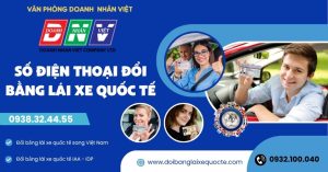 Số điện thoại đổi bằng lái xe quốc tế
