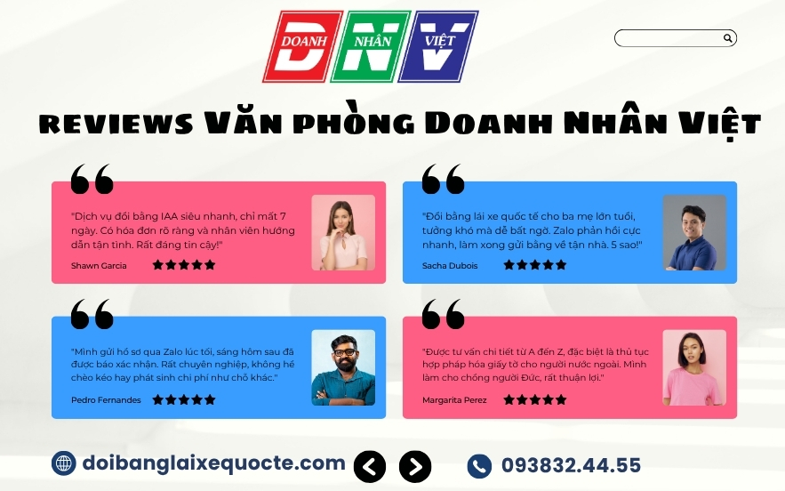 Reviews Văn phòng Doanh Nhân Việt