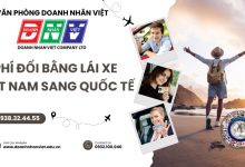 Phí đổi bằng lái xe Việt Nam sang quốc tế