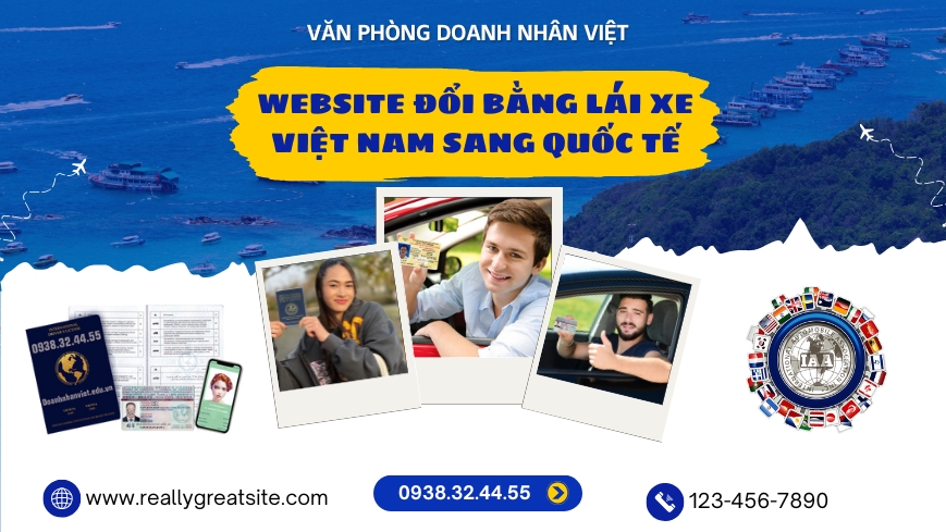Website đổi bằng lái xe Việt Nam sang quốc tế