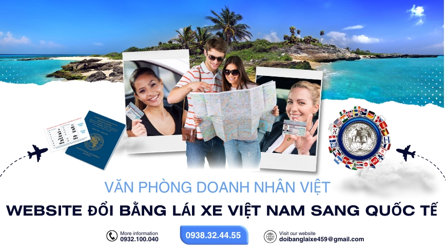 Website đổi bằng lái xe Việt Nam sang quốc tế