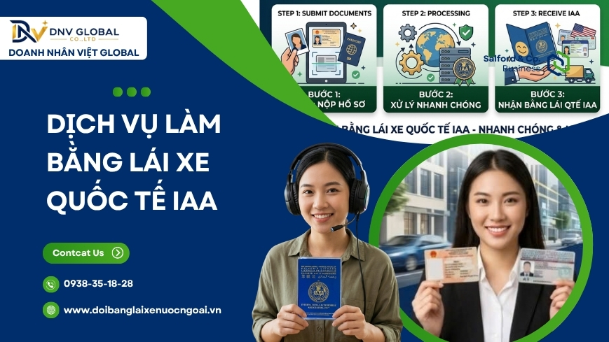Dịch vụ làm bằng lái xe quốc tế IAA