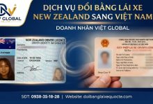 Dịch vụ đổi bằng lái xe New Zealand sang Việt Nam