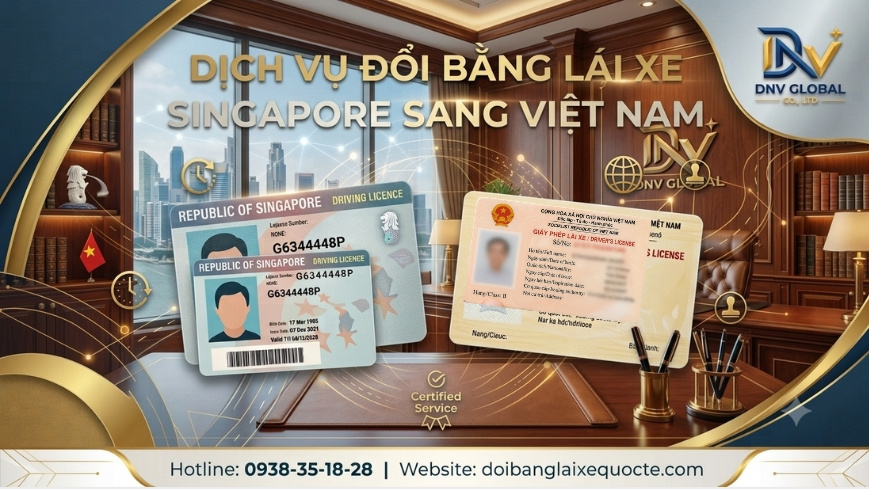 Dịch vụ đổi bằng lái xe Singapore sang Việt Nam