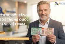 Dịch vụ đổi bằng lái xe Trung Quốc sang Việt Nam