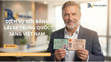 Dịch vụ đổi bằng lái xe Trung Quốc sang Việt Nam